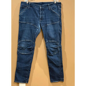 G STAR Raw Jeans Mens 5620 Deconstructed 3D Low Tapered 40x32 Stretch JNCO Style